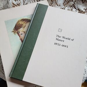 Vtg Art World of Manet 1832-1883 Book Coffee Table Book With Dust Jacket